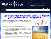 Tablet Screenshot of methode3corps.com
